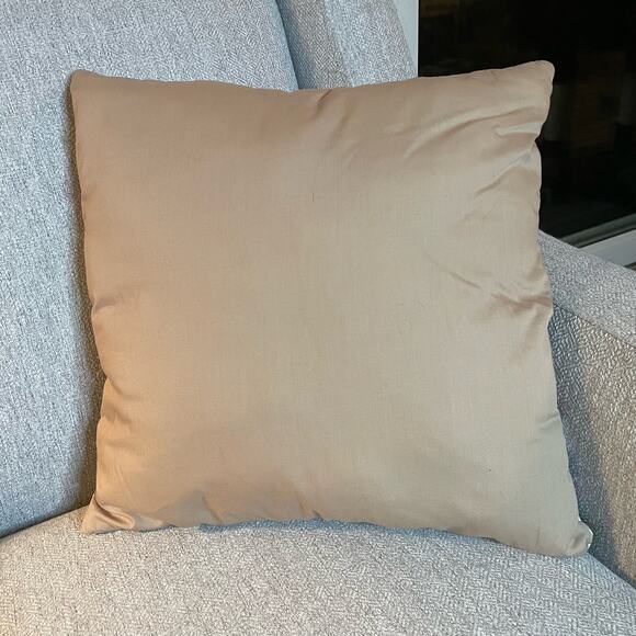 Patchwork Quilt Square Pillow Recycled Hand Sewn Throw Home Decor Accent - Picture 2 of 2